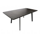 Стол ВВР Миллер Каспий черное золото/черный №3, пластик 120-160/80